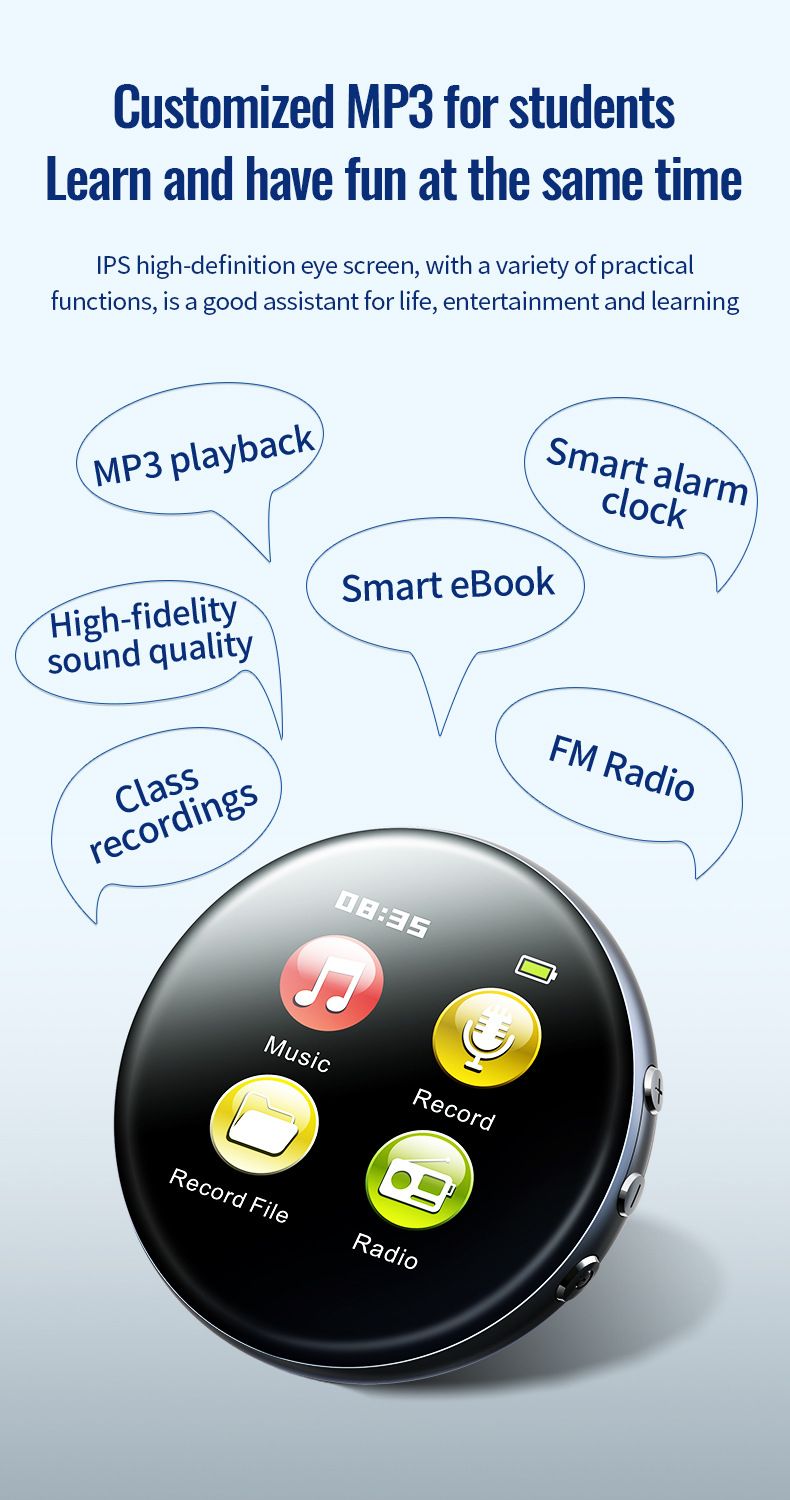 Digital Voice Recorder M29 Farbbildschirm MP3 HD Rauschunterdrückung AI Smart Voice Control Recorder E Book Recorder_voghion.com