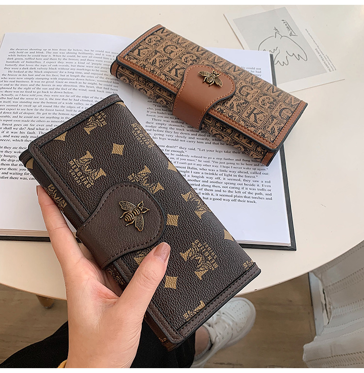 New 2023 Buckle Bee Fashion Minimalist Women's Handheld Bag Multi Card Wallet_voghion.com