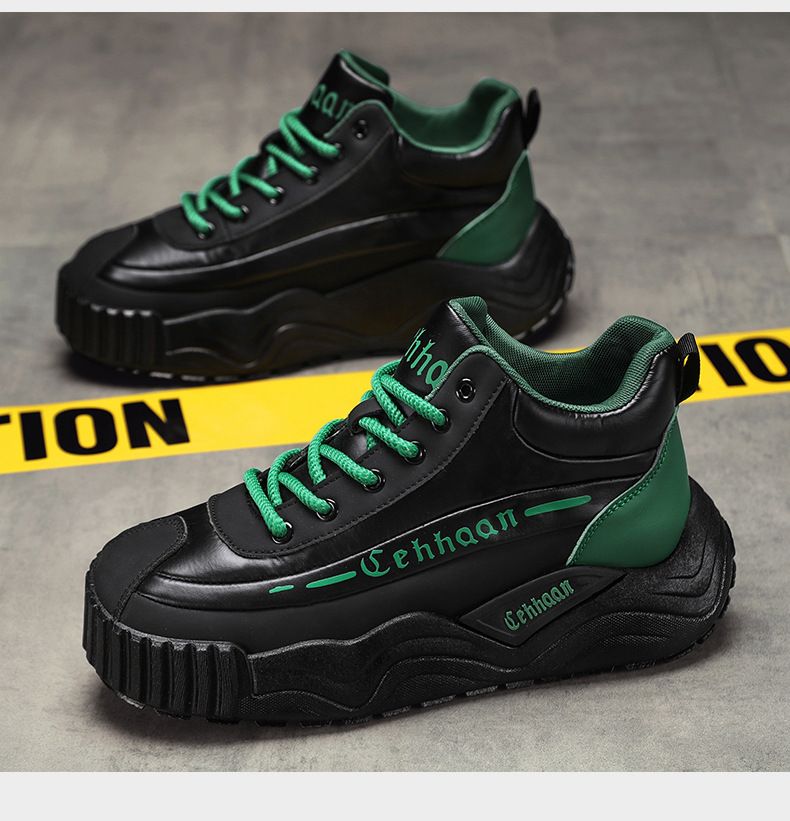 Héich Wanter rutschfest a verschleißbeständeg Sécherheetsschong fir Baustellen, Männer Outdoor Sportschuhe mat décker Sohle_voghion.com
