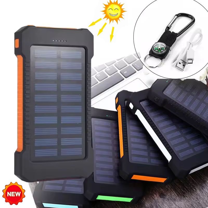 mAh Solar Bank Grote Capaciteit Back-up Batterij Snel Opladen Draagbare Powerbanks 20000 Hulpbatterijen Buiten_voghion.com