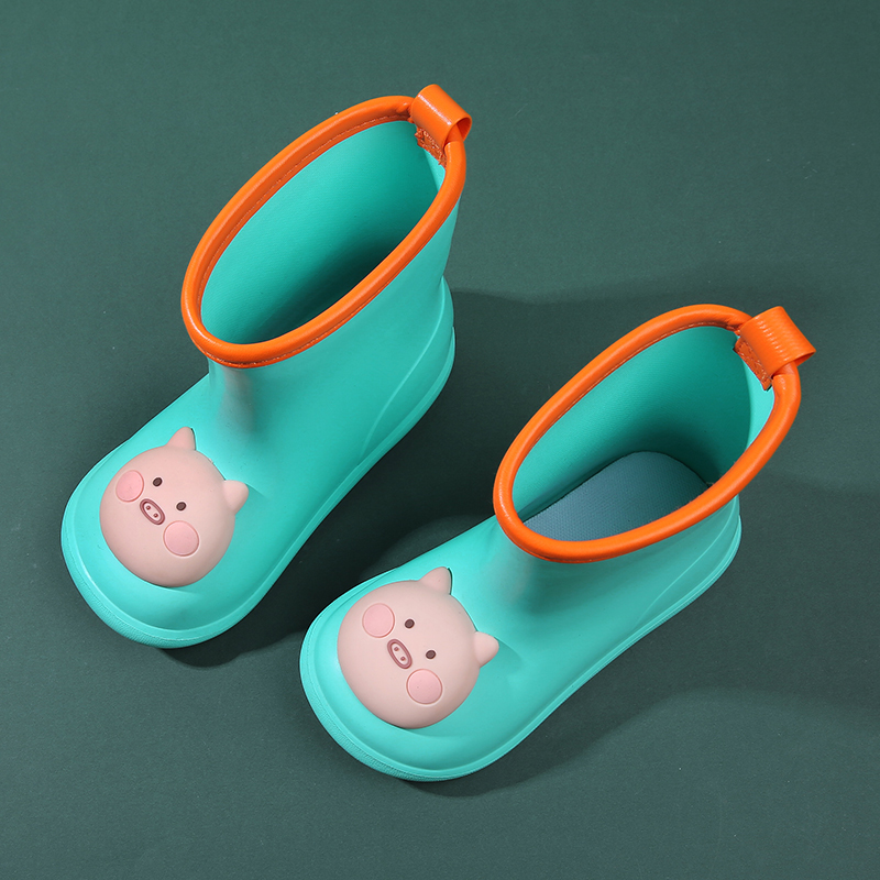 Regenstiefel für Mädchen und Jungen, niedliche Tiere, für draußen, wasserdicht, rutschfest, Gummistiefel für kleine Kinder, Motorrad-Regenstiefel_voghion.com