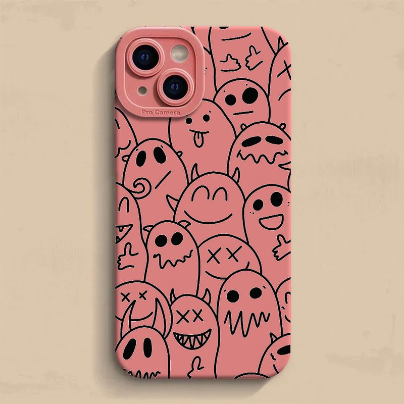 Nuova custodia per telefono Catoon Black Cat Design per iPhone 16 15 Pro Max 14 13 12 11 Pro XS X XR 7 8 Plus SE antiurto Bumper Back Cover_voghion.com