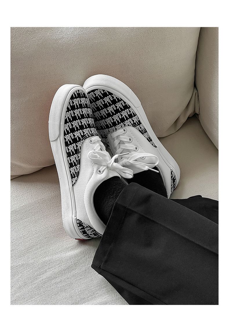 Canvas Herren Trend Multifunktionale Student Board Paar Casual Low-Top Gummischuhe_voghion.com