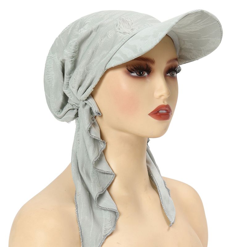 Women's Clothing Solid Color Women's Scarf Hat Versatile Malaysia Scarf Muslim Headscarf Hat_voghion.com