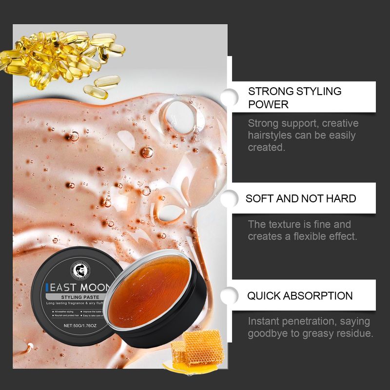 Ulei de păr pentru coafarea bărbaților, Îngrijirea părului răcoritoare pentru coafarea spatelui bărbaților_voghion.com