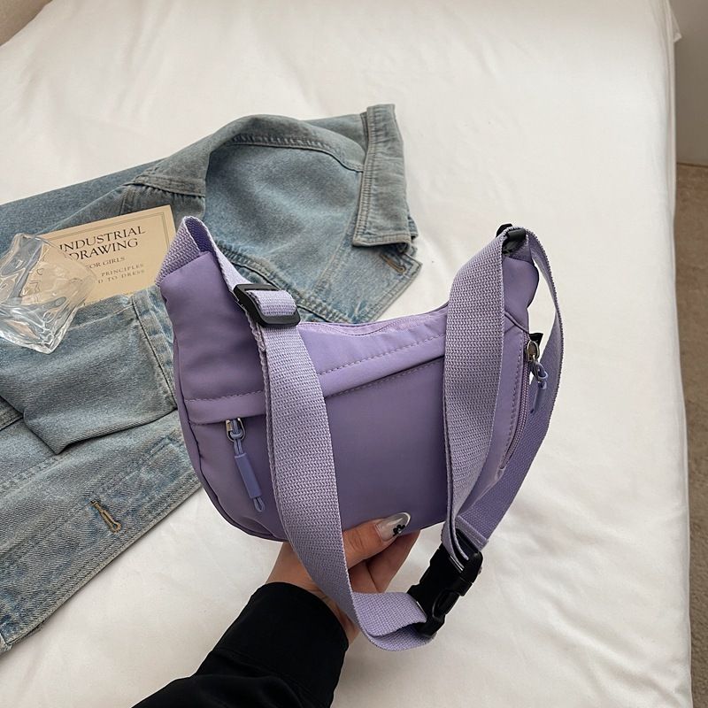 Borsa a tracolla elegante, giovanile, di alta qualità, estiva, semplice, casual, impermeabile, in tessuto Oxford, modello Dumpling, 2025_voghion.com