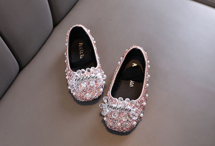 Dziewczęce Dziewczęce Księżniczka Diamentowe Pojedyncze Buty Buty do Tańca Pokazowego_voghion.com