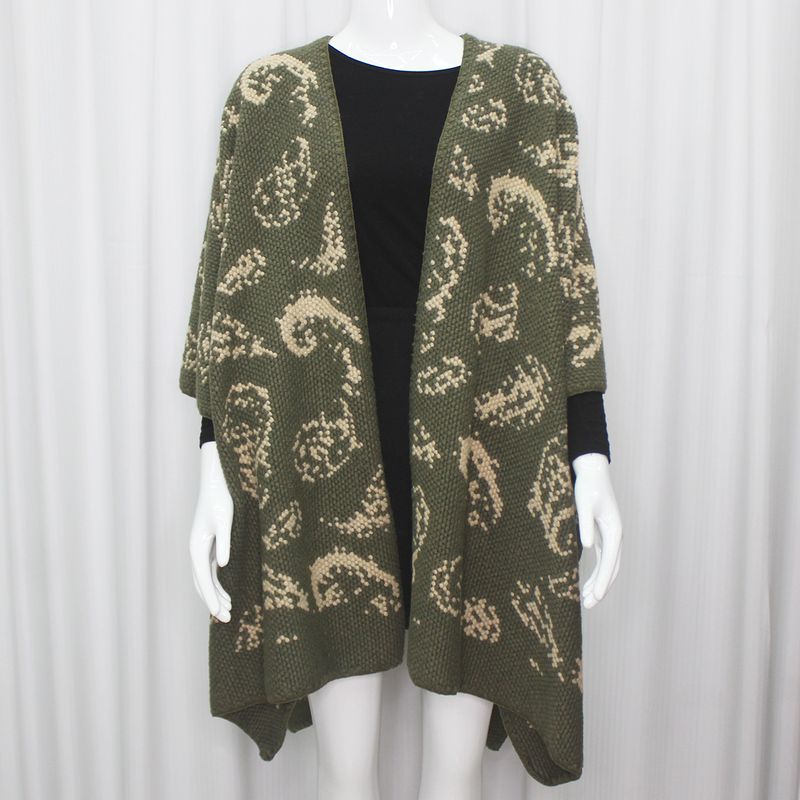 2024 New Spring And Autumn Ethnic Style Large Shawl Cape Travel Fashion Outfit Air Conditioning Vest_voghion.com