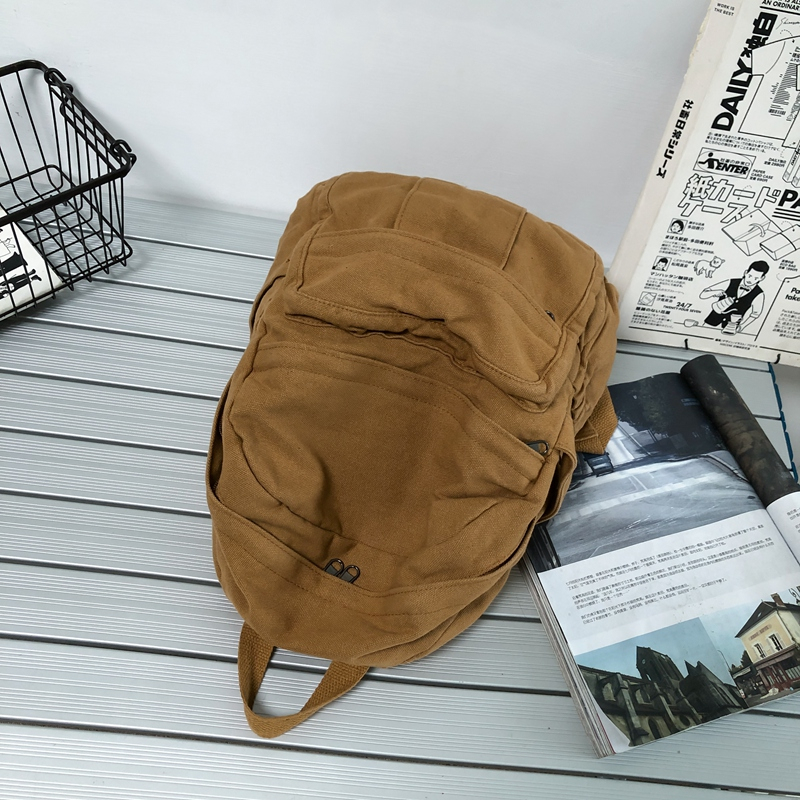 Moteriška „Cotto Cavas“ miela studentų knygų krepšio kelioninė kuprinė, madinga kuprinė mergaitėms, mokyklinė rankinė vaikams, dovana chaki spalvos_voghion.com