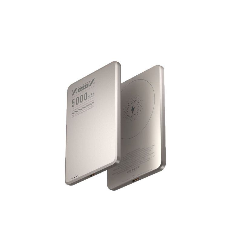 new Arrival Ultra-Thin Metal Magnetic Wireless Power Bank 5000mAh PD20W Fast Charging Compact Portable Charger_voghion.com