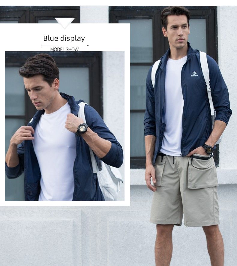 Tantuo Summer Ultra-Thin Breathable Sports Outdoor Sun-Proof Clothes_voghion.com