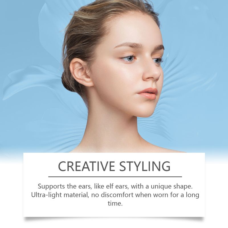 Autocollants de support d'oreille, faciles à créer des lignes en forme d'oreille, autocollants d'oreille invisibles durables et confortables_voghion.com