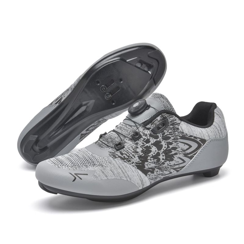 New Lockless Cycling Shoes Men's Road Bike Bicycle Shoes Mountain Bike Lock Shoes Hard Sole Boost Pull Summer Mesh_voghion.com
