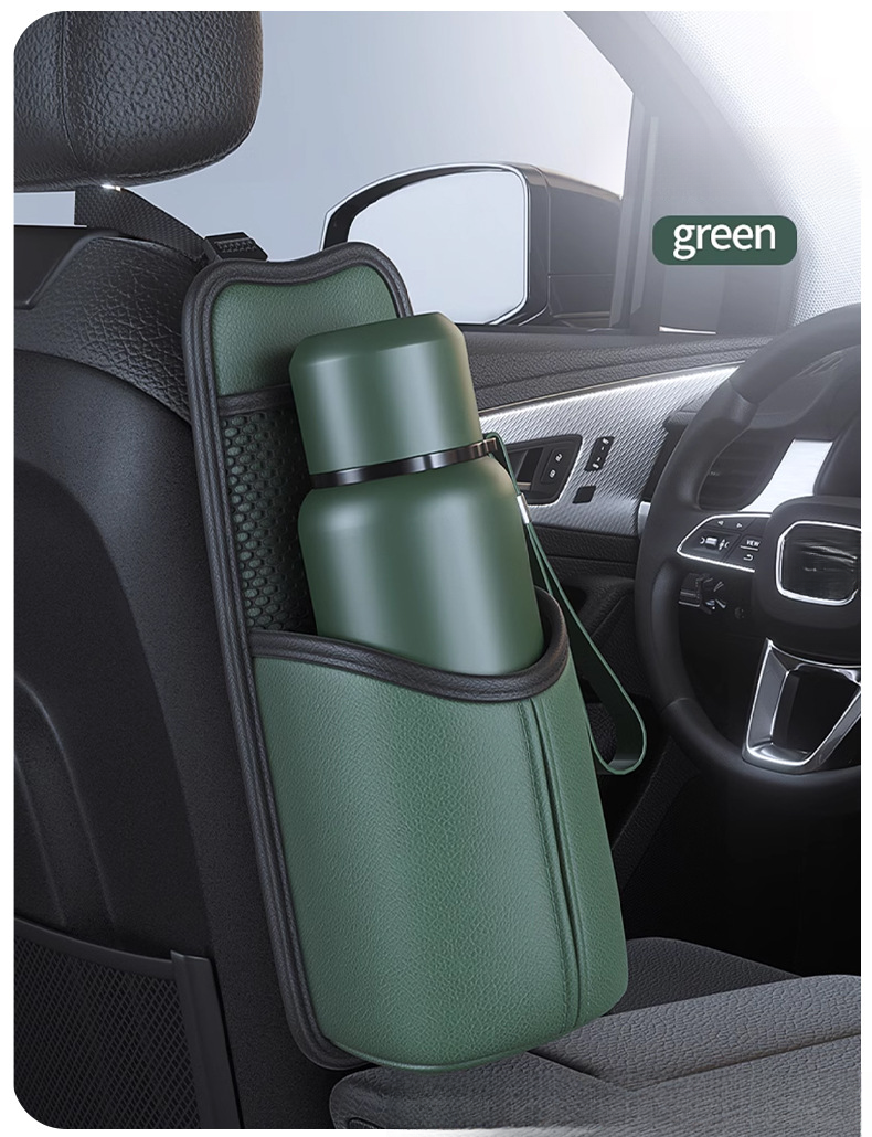 Portabicchieri per auto, sedile, borsa riscaldante per riporre oggetti, bollitore impermeabile e isolato per auto, fissaggio del sedile_voghion.com