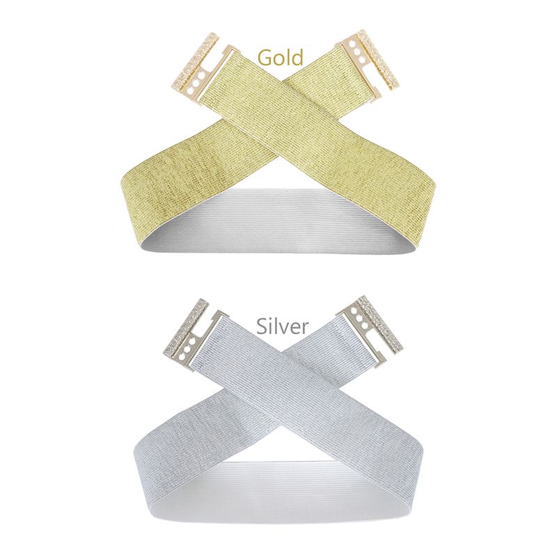 HOT SISHION Primavera Moda Oro Sier Cintura in vita da donna SCB0319 Plus Size Corsetto elastico Cinture Y2K Accessori_voghion.com