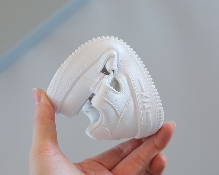 Kanner kleng wäiss Schong Summer Sportschuhe Jongen Atmungsaktiv Mesh Schong ausgehielt Meedercher Casual Board Schong Weich Sohlen Puppelchersschong_voghion.com