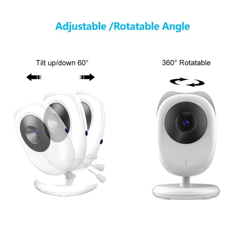 SP990 2.4 inç LCD Ekran Bebek Monitörü Bakım Kamerası (ABD Fişi)_voghion.com