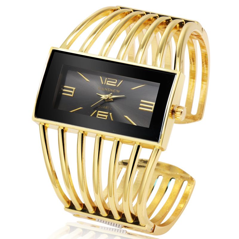New Style Hollow Wrist Creative Rectangular Dial Ladies Versatile Quartz Women's Watch_voghion.com