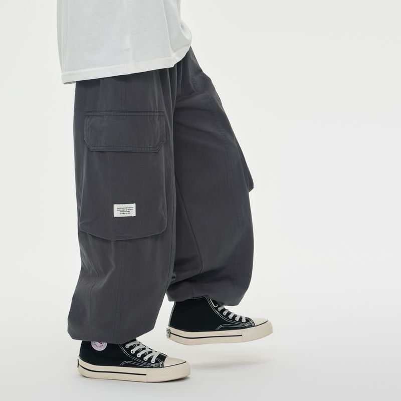 Kinderkleidung Buchstaben bedruckte Freizeithose mittlerer und großer Overall_voghion.com