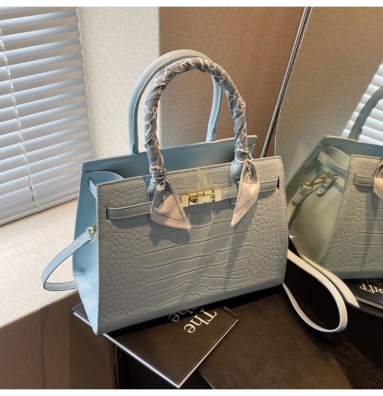 Borsa a mano minimalista, versatile ed elegante, da portare sottobraccio, di alta qualità, a tracolla singola, con motivo in pietra, per ragazze_voghion.com