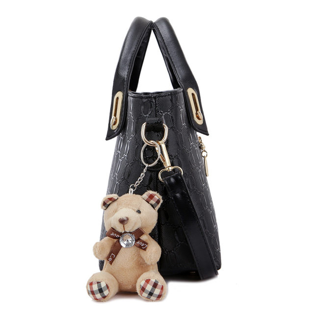 4 pezzi/set set di borse da donna elegante borsa a tracolla in pelle PU moda borse da donna con pochette a tracolla in tinta unita selvaggia_voghion.com