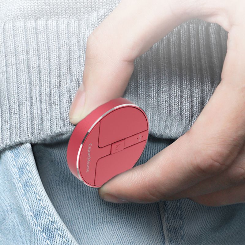 Drahtloser Modus BT 5.2/2,4G/USB Mini Kapazitive Maus Schnurlose Mäuse 3 Einstellbare DPI Wiederaufladbar Mit USB-Empfänger Für PC_voghion.com