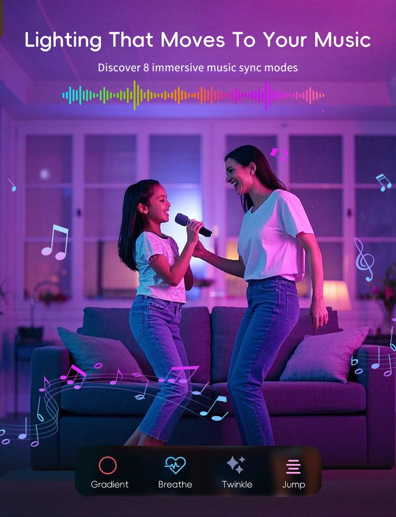 Ampoules intelligentes Wi-Fi Bluetooth, variateur de couleur, télécommande vocale Alexa, 11 W_voghion.com