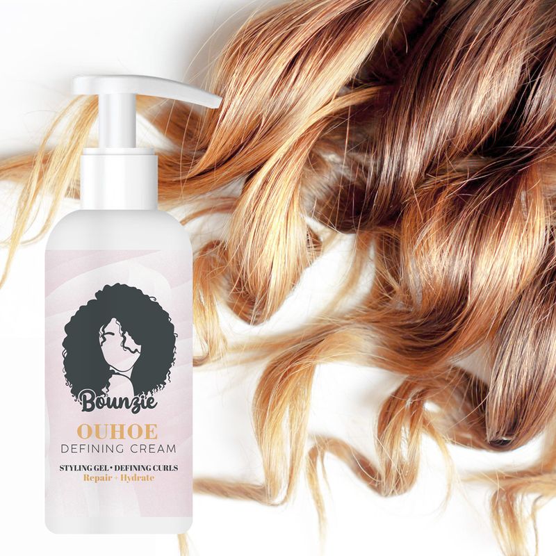 Hair Curling Cream Styling Sculpting Frizzy Wavy Boost Elastin Volumizing Fluffy Thickening Nourishing Enhance Hair Define Cream_voghion.com