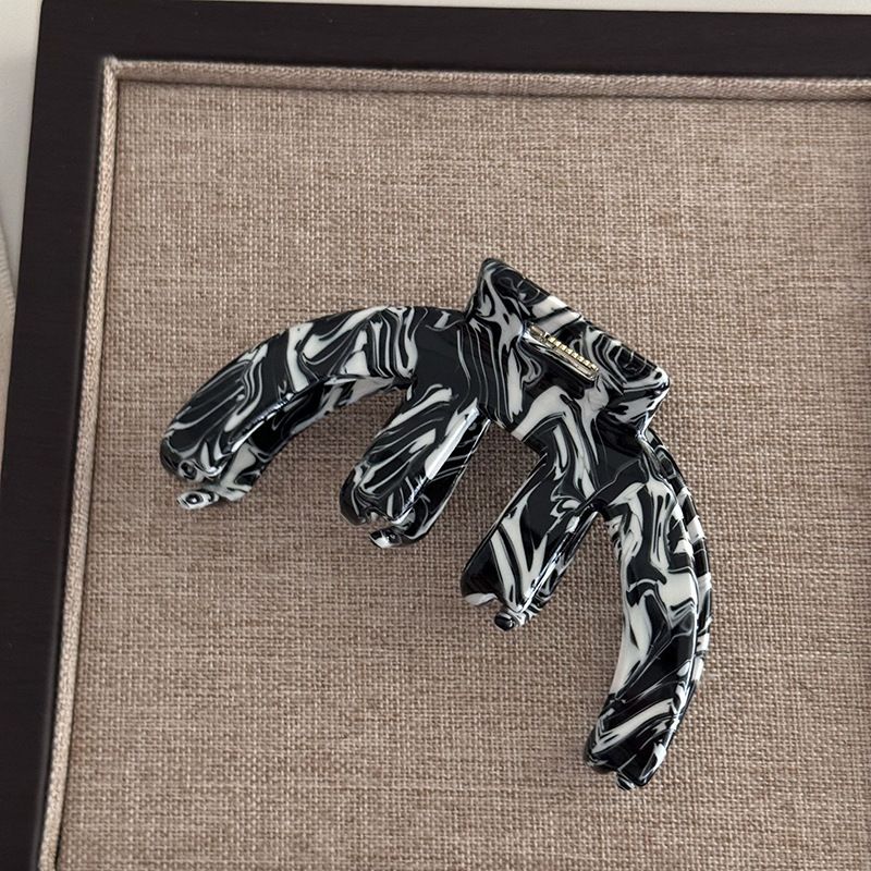 Corea del Sud Francia fermaglio per capelli semi-alto con motivo ambra in acetato fermaglio per capelli di alta qualità con fermaglio per capelli a forma di squalo accessori per capelli femminili_voghion.com