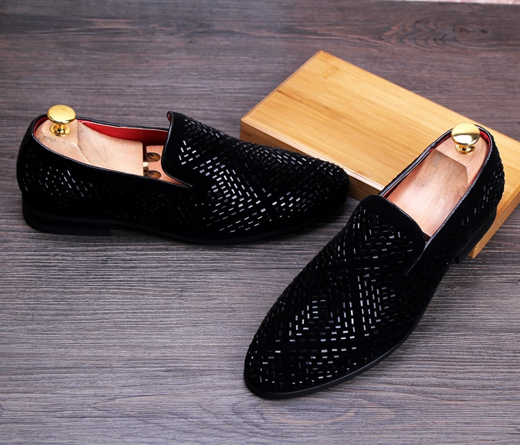 Movechain chegam mocassins de couro genuíno masculino sapatos casuais moda strass sapatos de condução homem apartamentos vestido sapatos de casamento_voghion.com