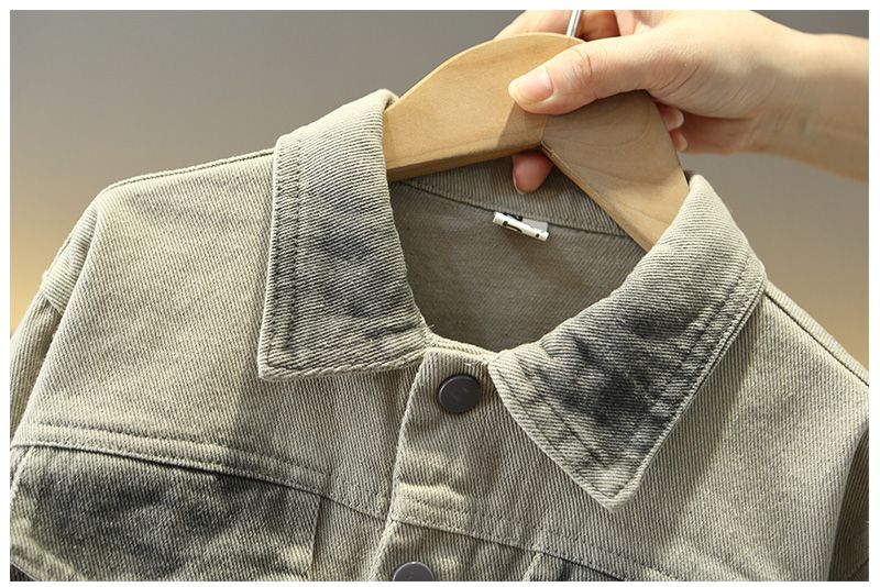 Boys' Spring And Autumn Outfit New Fashionable Cool Spray-Dyed Jacket Three-Piece Set Baby Korean Style Trendy Clothes_voghion.com