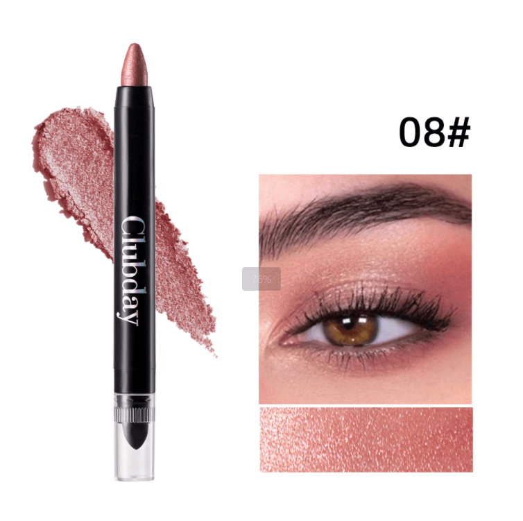 PSC001-003A 6-color Double-ended Eyeshadow Stick For Eye Makeup, 24-hour Texture, Single Unit 2g. Natural And Three-dimensional Eyebrow And Eyelash Mascara, Eyelash Curler, Long-lasting Matte Eyeb_voghion.com