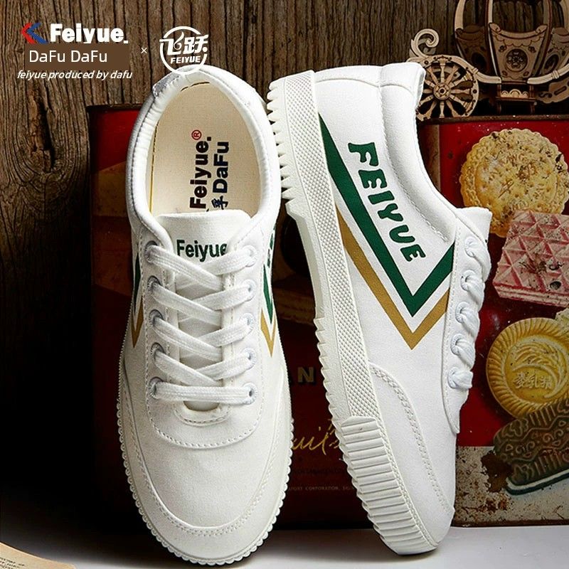 Feiyue Classic Canvas Herren Sneaker Damen Neue koreanische Stil Low Top Sneakers Weiße Schuhe 8108_voghion.com