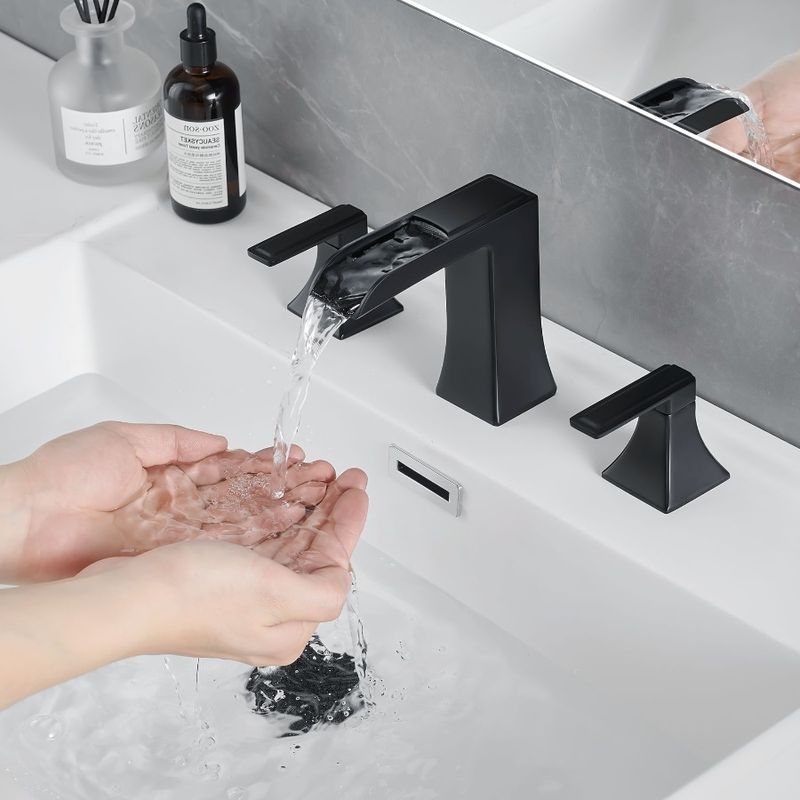 Hole Double Faucet Drain Handle Up Widespread With Faucets Lever Sink Bath Black 8 3 Bathroom Sink Inch Faucet Pop For Bathroom_voghion.com