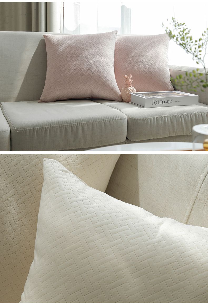 Einfarbiger Kissenbezug aus Polyester – moderner, minimalistischer Kissenbezug für Sofa, Bett, Büro (45 x 45 cm, ohne Einsatz, maschinenwaschbar, mehrere Farben)_voghion.com
