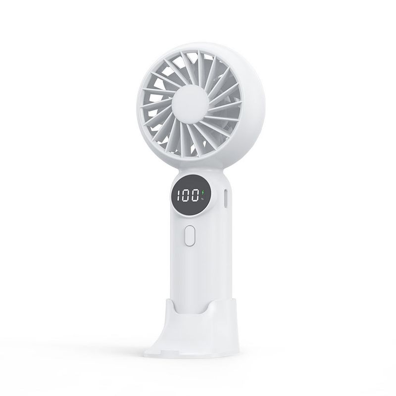 New Handheld Small Fan Charging Model Long Battery Life Usb High Speed MINI Fan High Wind Digital Display_voghion.com