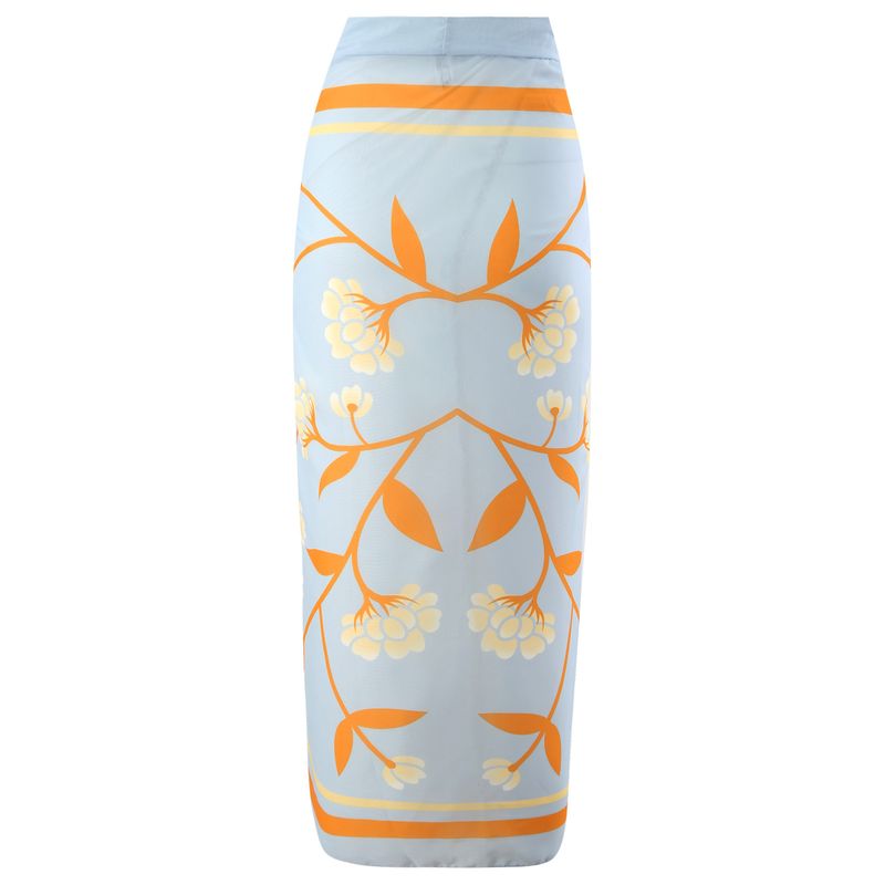 Three-dimensional Flower One-piece Swimsuit Women's Beach Vacation Dress Swimsuit_voghion.com