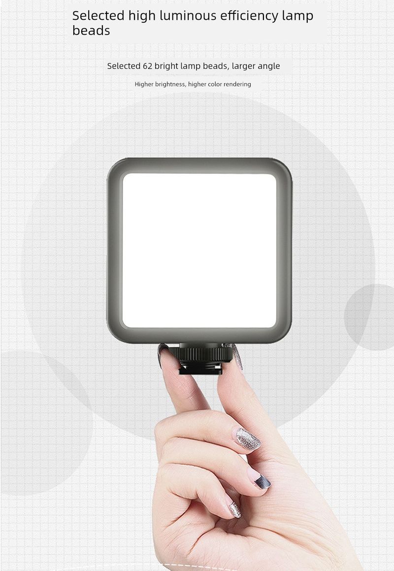 Mobile Phone Selfie Fill RGB Portable SLR Camera Photo Shooting Video Beauty Led Tofu Pocket Light_voghion.com