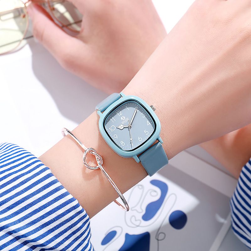 Internet Celebrity Square Watch For Women Ins Style White High Value Junior High School Students Korean Version Simple_voghion.com