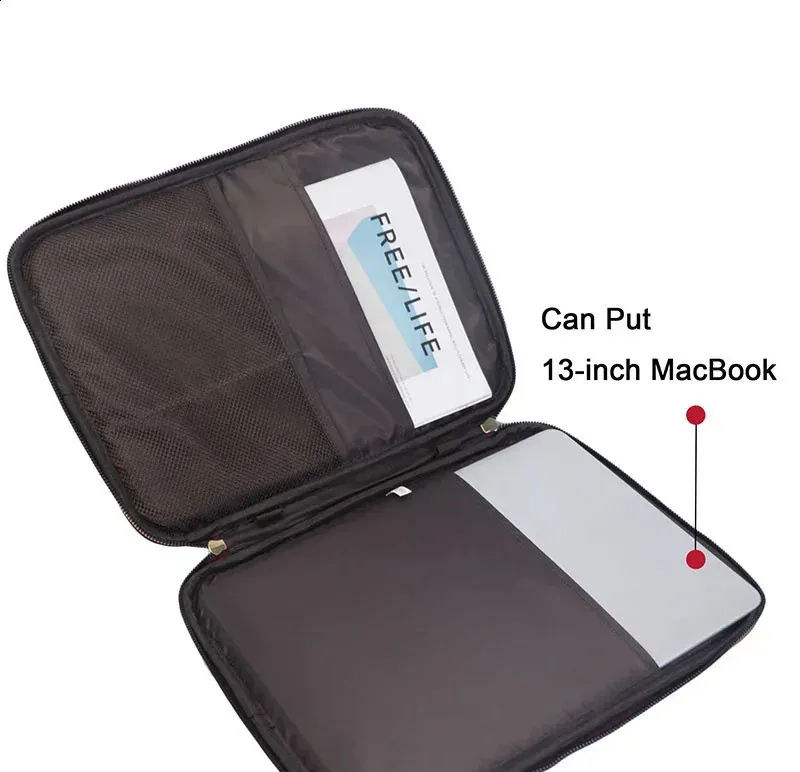 Free Custom Letters Office Women Pattern Laptop Leather Bag For IPAD Fashion A4 Paper Document File Folder 240729_voghion.com