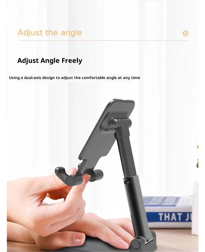 Supporto da tavolo pieghevole per tablet pigro, supporto universale estensibile per telefono portatile, per lezioni online in diretta streaming_voghion.com