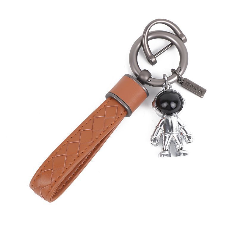 Diamond Pattern Car Keychain Internet Celebrity Astronaut Pendant High End Pendant Men And Women Key Chain Ring_voghion.com