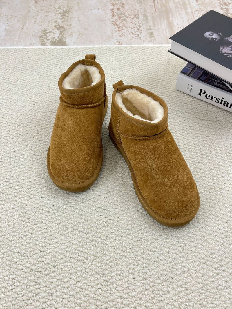 Mini stivali da neve invernali da pioggia, stile identico, per uomo e donna, bassi, in vera pelle, taglia grande, in pelle bovina, taglia piccola, 54, adatti per l'ingresso._voghion.com