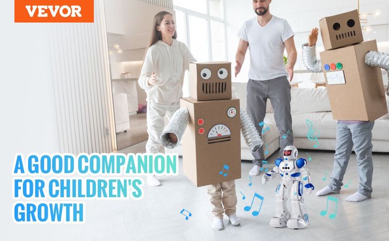 VEVOR RC Robot Toy For Kids Talking Dancing Gesture Remote Control Programmable_voghion.com