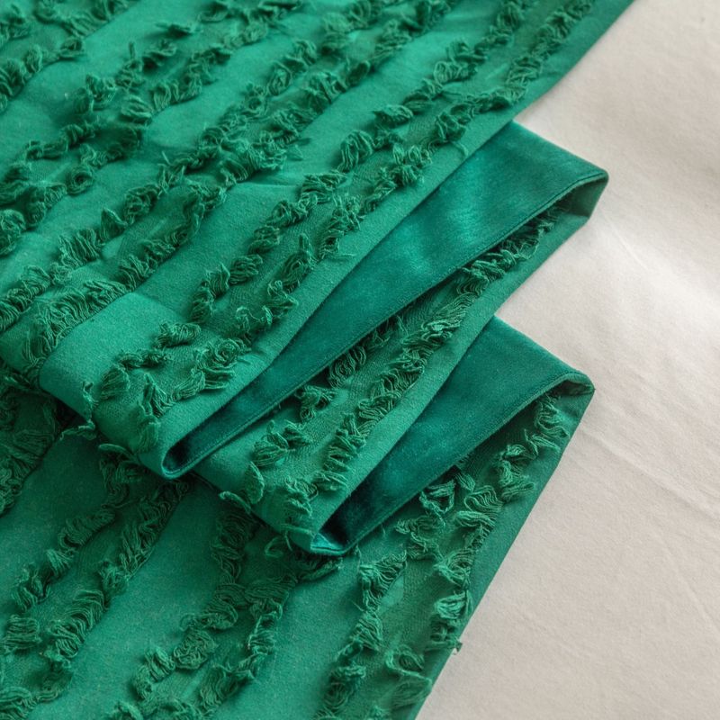Asciugamano da letto in cotone e lino jacquard tinta unita nordico per hotel, casa, hotel, bandiera da letto_voghion.com