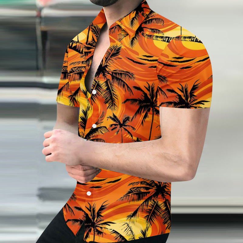 Poletna nova moška majica s kratkimi rokavi s 3D digitalnim tiskom in večjo velikostjo za prosti čas_voghion.com