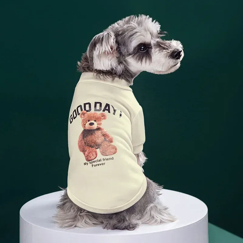 Winter Cute Dog Clothes, Warm Puppy Sweater, Bear Pattern Hoodie, Pet Jacket For Small And Medium Dogs, Cat Coats, By PawParty Store_voghion.com