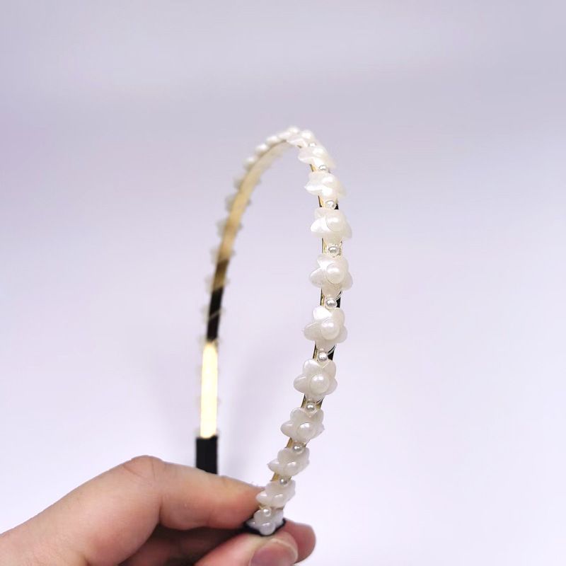 Neue Mode Perle Licht Super Fee Baby Stirnband Handgemachte Fühlen Gebrochen Metall Haar Zubehör Pony Für Frauen_voghion.com