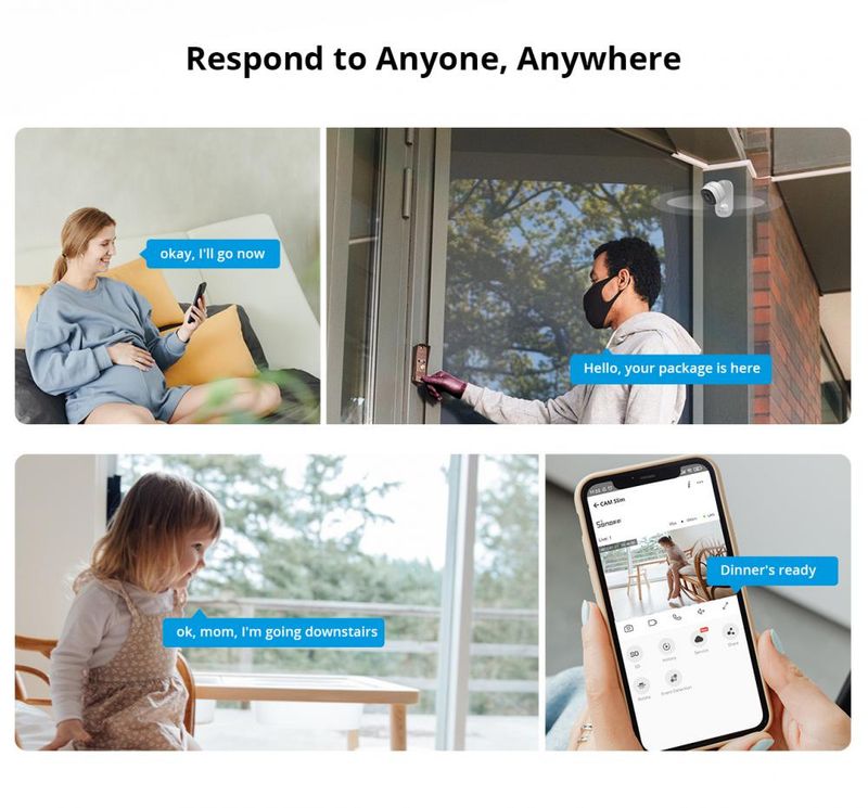 Wholesale Sonoff CAM Slim WiFi Smart Security Camera 1080P HD Motion Alarm Two-Way Audio Scene kage Alexa Google Home_voghion.com