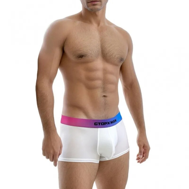 MERCURY Herren-Boxershorts, Eisseide, dünn, einfarbig, atmungsaktiv, Unterwäsche für Männer_voghion.com